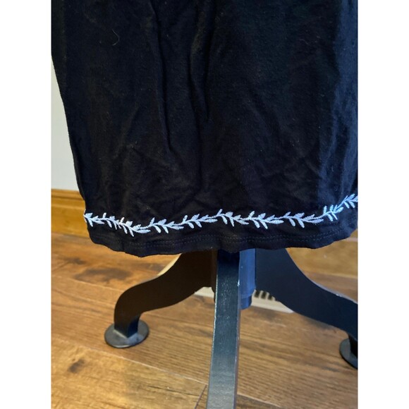 Philosophy Swimsuit Coverup or Casual Dress Plus Size 1X Black White Embroidery - Picture 7 of 12